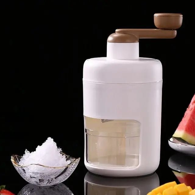 New Household Mini Ice Shaver Crusher Snow Cone Portable Manual Crushing Ice Maker DIY Drink Smoothie Ice Block Shredder Machine with box