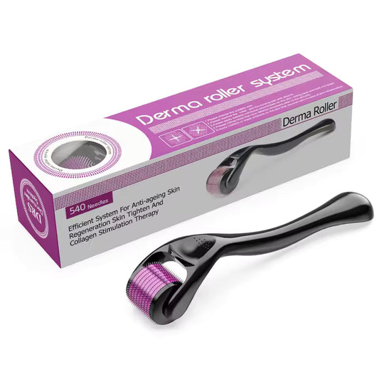 540 Derma Roller for Hair and Beard Growth 0.2/0.25/0.5mm Microneedle Anti Acne Face Skin Care Tool Dermaroller Face Roller