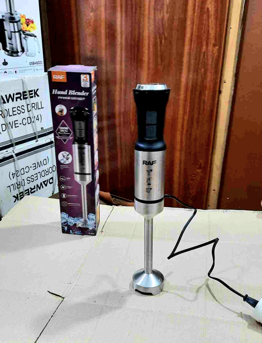 RAF Imported High Quality Heavy Duty Full Stainless Steel Body Hand Blender Stick Mixer 600W