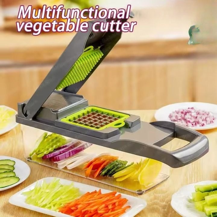 16 IN1 Mandoline Slicer Veggie Food Chopper Vegetable Cutter Tomato Carrot Grater Cheese French Onion Shredders Kitchen Tool 16 IN1 Mandoline Slicer Veggie Food Chopper Vegetable Cutter Tomato Carrot Grater Cheese French Onion Shredders Kitchen Tool
