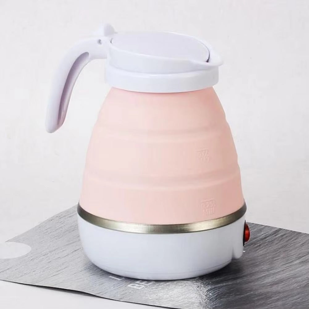 Foldable Kettle Coffee Pot Tea Kettle 1L Electric Space-saving ABS Camping Home Travel Outdoor Heating Hot Water Cup