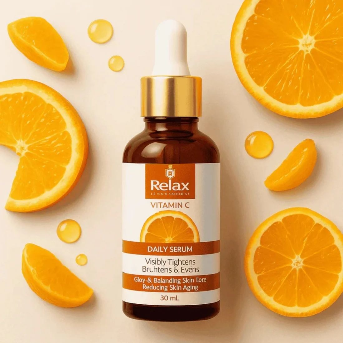 Relax Vitamin C Daily Serum Relax Face Serum 30ml Vitamin C for Glowing skin and anti aging Vitamin C Brightening Serum