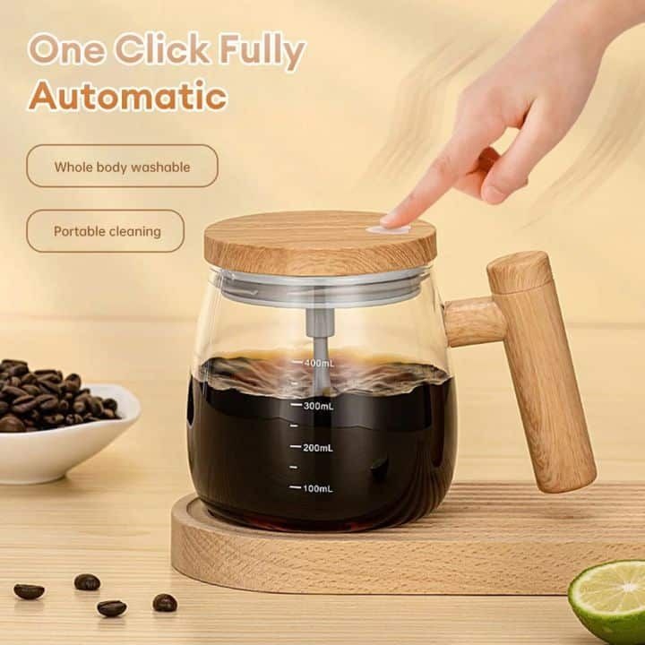 Self Stirring Mug 400ml Rechargeable Electric Stirring Mug WaterProof Automatic Mixing Cup for Coffee And Protein